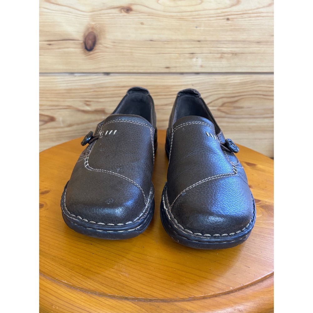 Earth Spirit Kenya-B‎ Womens 8.5 Brown Leather Slip On Loafers Gelron 2000 Comfy - Picture 3 of 9